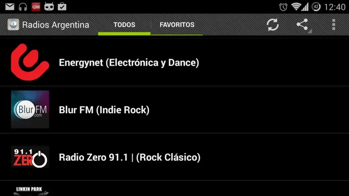 Radios Argentina android App screenshot 0