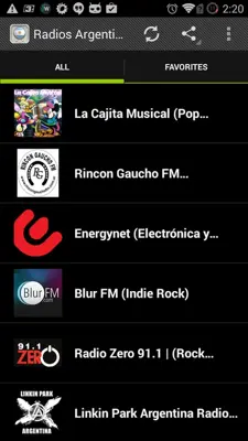 Radios Argentina android App screenshot 2